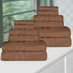 Superior Ultra Soft Cotton Quick Drying 12 Piece Assorted Towel Set