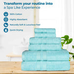 Superior Ultra Soft Cotton Quick Drying 12 Piece Assorted Towel Set