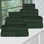 Superior Ultra Soft Cotton Quick Drying 12 Piece Assorted Towel Set