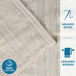Superior Ultra Soft Cotton Quick Drying 12 Piece Assorted Towel Set