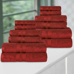 Superior Ultra Soft Cotton Quick Drying 12 Piece Assorted Towel Set