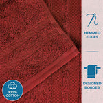 Superior Ultra Soft Cotton Quick Drying 12 Piece Assorted Towel Set