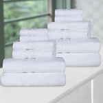 Superior Ultra Soft Cotton Quick Drying 12 Piece Assorted Towel Set