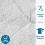 Superior Ultra Soft Cotton Quick Drying 12 Piece Assorted Towel Set