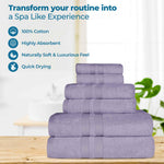 Superior Ultra Soft Cotton Quick Drying 12 Piece Assorted Towel Set