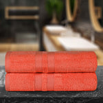 Superior Ultra Soft Cotton Absorbent Solid Bath Sheet Set of 2