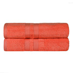 Superior Ultra Soft Cotton Absorbent Solid Bath Sheet Set of 2