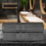 Superior Ultra Soft Cotton Absorbent Solid Bath Sheet Set of 2