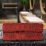 Superior Ultra Soft Cotton Absorbent Solid Bath Sheet Set of 2
