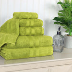 Superior Ultra Soft Cotton Absorbent Solid Assorted 6 Piece Towel Set