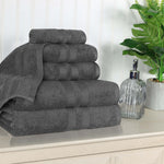 Superior Ultra Soft Cotton Absorbent Solid Assorted 6 Piece Towel Set