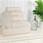 Superior Ultra Soft Cotton Absorbent Solid Assorted 6 Piece Towel Set