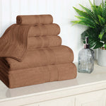 Superior Ultra Soft Cotton Absorbent Solid Assorted 6 Piece Towel Set