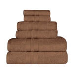 Superior Ultra Soft Cotton Absorbent Solid Assorted 6 Piece Towel Set