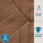 Superior Ultra Soft Cotton Absorbent Solid Assorted 6 Piece Towel Set