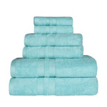 Superior Ultra Soft Cotton Absorbent Solid Assorted 6 Piece Towel Set