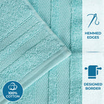 Superior Ultra Soft Cotton Absorbent Solid Assorted 6 Piece Towel Set