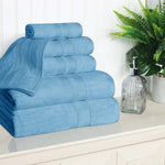 Superior Ultra Soft Cotton Absorbent Solid Assorted 6 Piece Towel Set