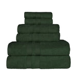 Superior Ultra Soft Cotton Absorbent Solid Assorted 6 Piece Towel Set