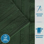 Superior Ultra Soft Cotton Absorbent Solid Assorted 6 Piece Towel Set