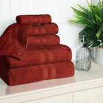 Superior Ultra Soft Cotton Absorbent Solid Assorted 6 Piece Towel Set