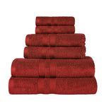 Superior Ultra Soft Cotton Absorbent Solid Assorted 6 Piece Towel Set
