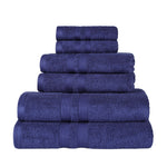 Superior Ultra Soft Cotton Absorbent Solid Assorted 6 Piece Towel Set