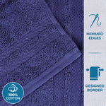 Superior Ultra Soft Cotton Absorbent Solid Assorted 6 Piece Towel Set