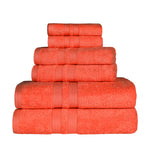 Superior Ultra Soft Cotton Absorbent Solid Assorted 6 Piece Towel Set