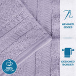 Superior Ultra Soft Cotton Absorbent Solid Assorted 6 Piece Towel Set