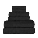 Superior Ultra Soft Cotton Absorbent Solid Assorted 6 Piece Towel Set