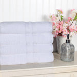 Superior Ultra Soft Cotton Absorbent Solid Bath Towel Set of 4