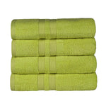 Superior Ultra Soft Cotton Absorbent Solid Bath Towel Set of 4