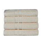 Superior Ultra Soft Cotton Absorbent Solid Bath Towel Set of 4