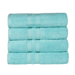 Superior Ultra Soft Cotton Absorbent Solid Bath Towel Set of 4