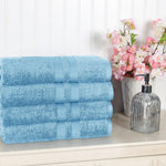 Superior Ultra Soft Cotton Absorbent Solid Bath Towel Set of 4