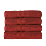 Superior Ultra Soft Cotton Absorbent Solid Bath Towel Set of 4