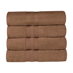 Superior Ultra Soft Cotton Absorbent Solid Bath Towel Set of 4