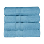 Superior Ultra Soft Cotton Absorbent Solid Bath Towel Set of 4