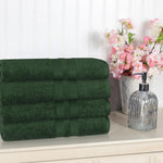 Superior Ultra Soft Cotton Absorbent Solid Bath Towel Set of 4