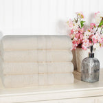 Superior Ultra Soft Cotton Absorbent Solid Bath Towel Set of 4