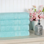 Superior Ultra Soft Cotton Absorbent Solid Bath Towel Set of 4