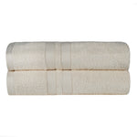 Superior Ultra-Soft Cotton Solid Medium Weight Bath Towel Set of 2