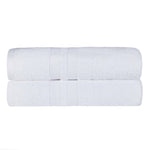 Superior Ultra-Soft Cotton Solid Medium Weight Bath Towel Set of 2