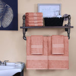 Superior Ultra-Soft Rayon from Bamboo Cotton Blend Bath and Hand Towel Set