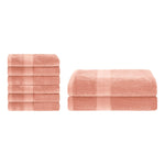 Superior Ultra-Soft Rayon from Bamboo Cotton Blend Bath and Hand Towel Set