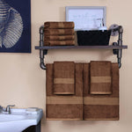 Superior Ultra-Soft Rayon from Bamboo Cotton Blend Bath and Hand Towel Set