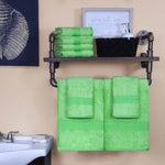 Superior Ultra-Soft Rayon from Bamboo Cotton Blend Bath and Hand Towel Set