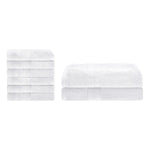 Superior Ultra-Soft Rayon from Bamboo Cotton Blend Bath and Hand Towel Set