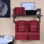 Superior Ultra-Soft Rayon from Bamboo Cotton Blend Bath and Hand Towel Set